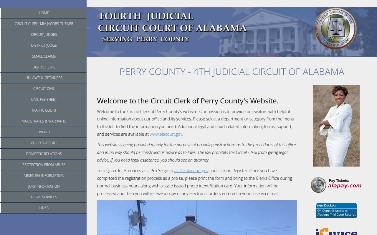 Perry County Courthouse in Marion, Alabama